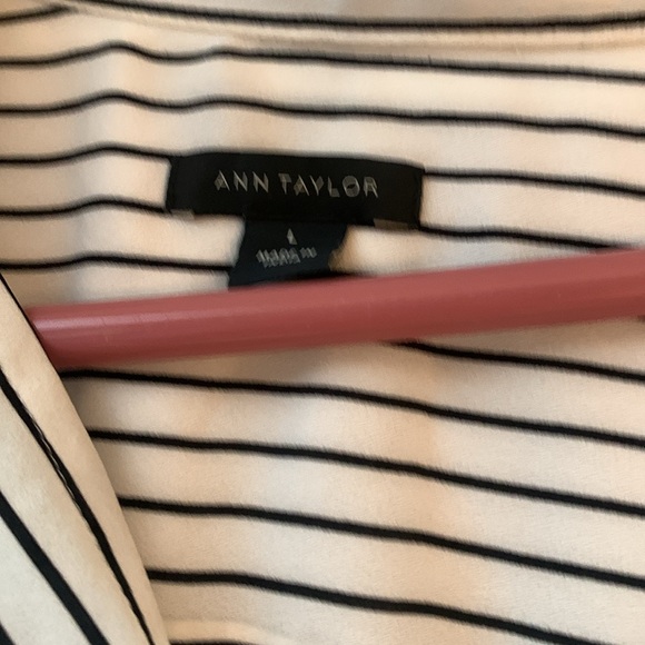 Ann Taylor Striped Blouse - Size L - Picture 2 of 3